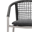 Bowery Hill 7 Piece Outdoor Dining Set in Slate Gray Rope with Aluminum