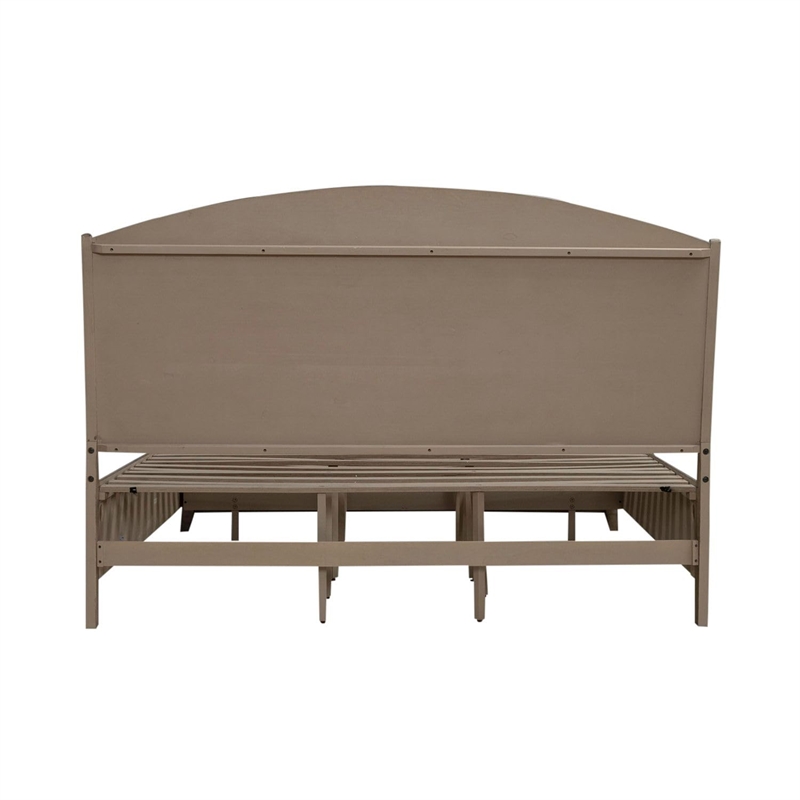Bowery Hill King Storage Bed with Cedar Drawers and Bench Seat in Brown