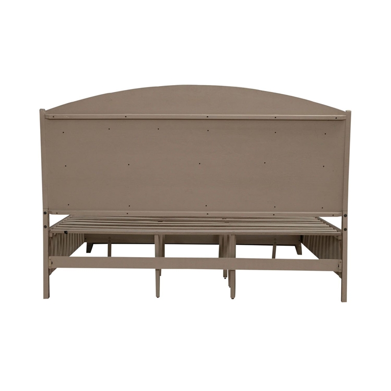 Bowery Hill King Upholstered Storage Bed with Cedar Lined Drawers in Brown