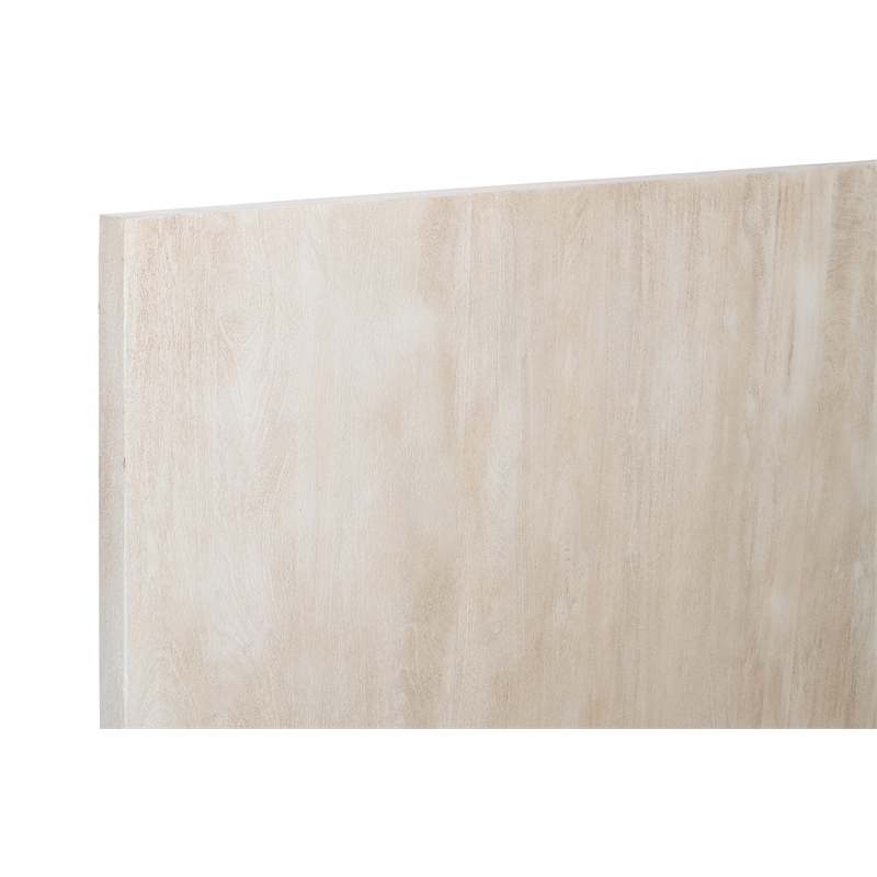Bowery Hill King Bed with Low Profile Frame in Stone Natural on Mango Wood