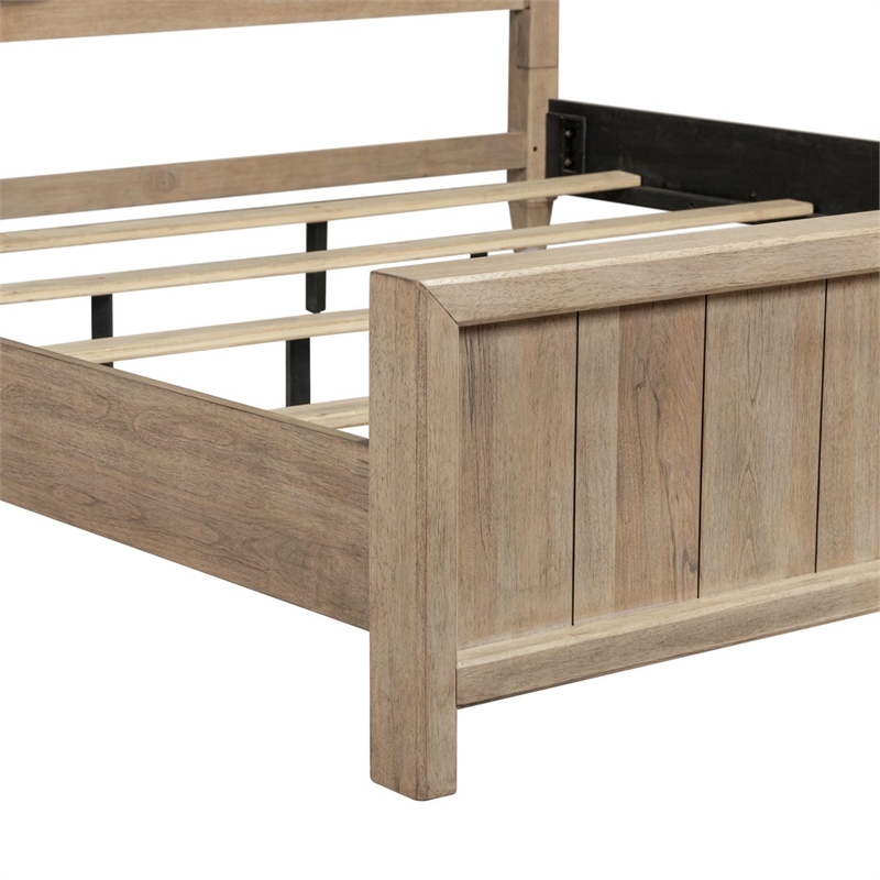 Bowery Hill California King Poster Bed with Panels in Barley Buff