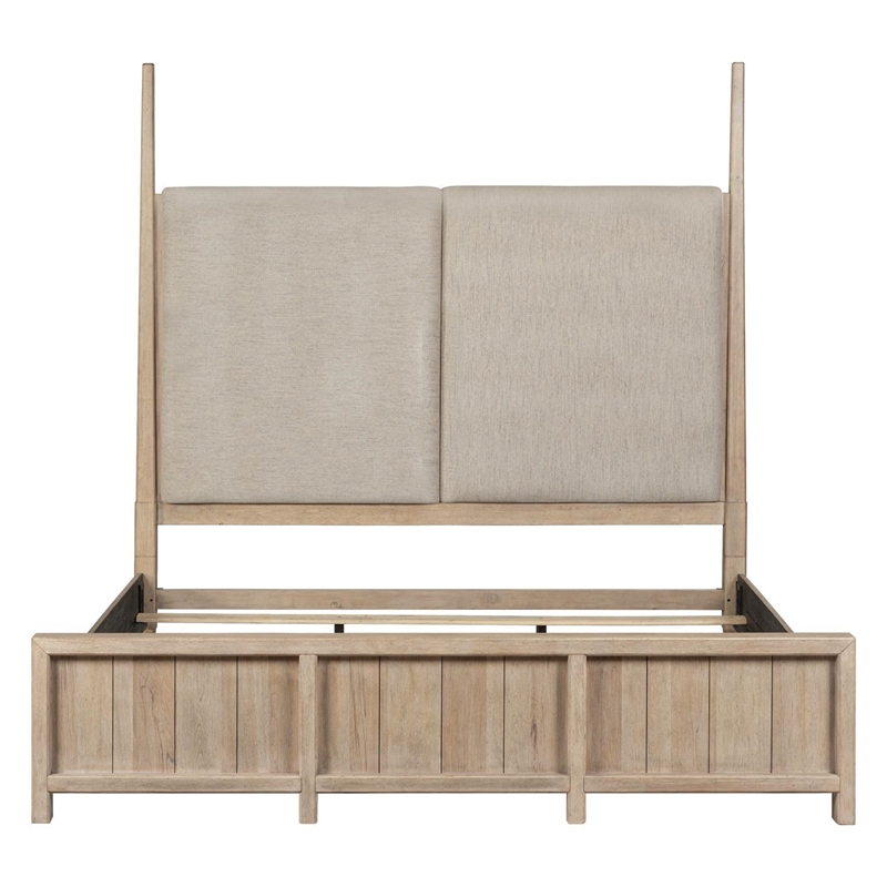 Bowery Hill California King Poster Bed with Panels in Barley Buff