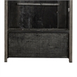 Bowery Hill 2 Piece Hall Tree with Mirror and Storage Drawer in Gray