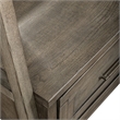 Bowery Hill 2 Piece Hall Tree with Mirror and Storage Drawer in Gray