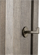 Bowery Hill 2 Piece Hall Tree with Mirror and Storage Drawer in Gray