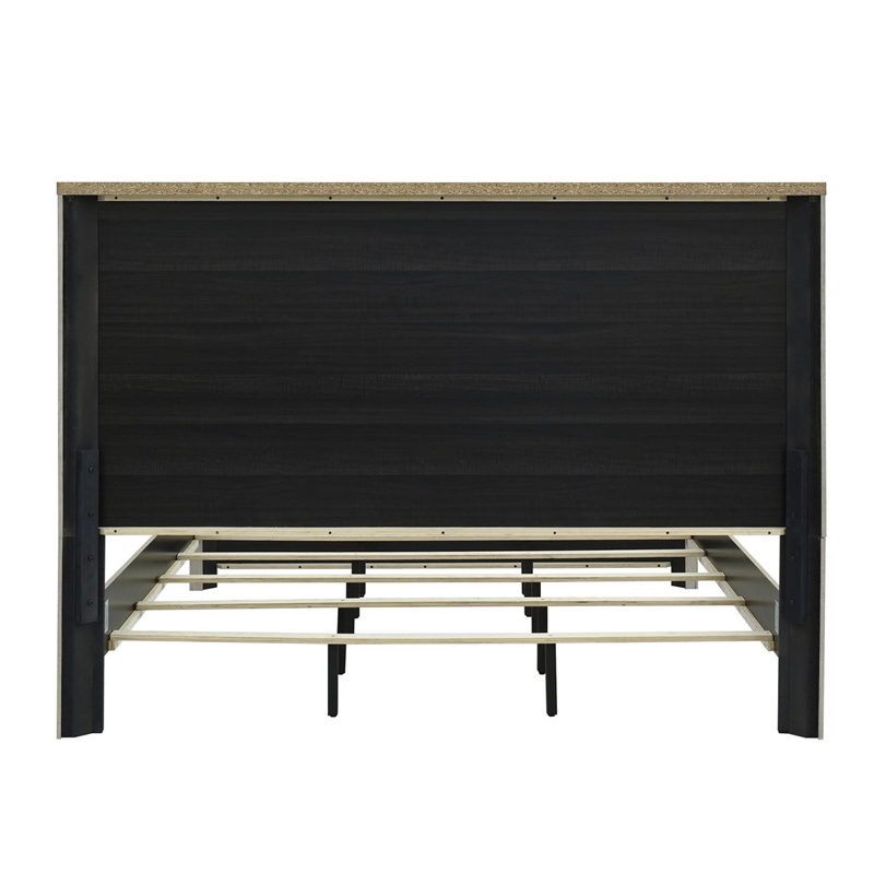 Bowery Hill King Panel Bed with Pilasters and Overlay Panels in White