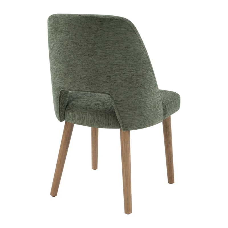 Bowery Hill Contemporary Dining Chairs 2 Pack with Tapered Oak Legs in Pine