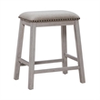 Bowery Hill 3 Piece Counter Height Dining Set with Bookshelf Table in White