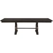 Bowery Hill Rectangular Wooden Dining Table with Leaf in Rustic Walnut