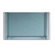 Bowery Hill Rectangular Coffee Table with Mirrored Base and Glass Top