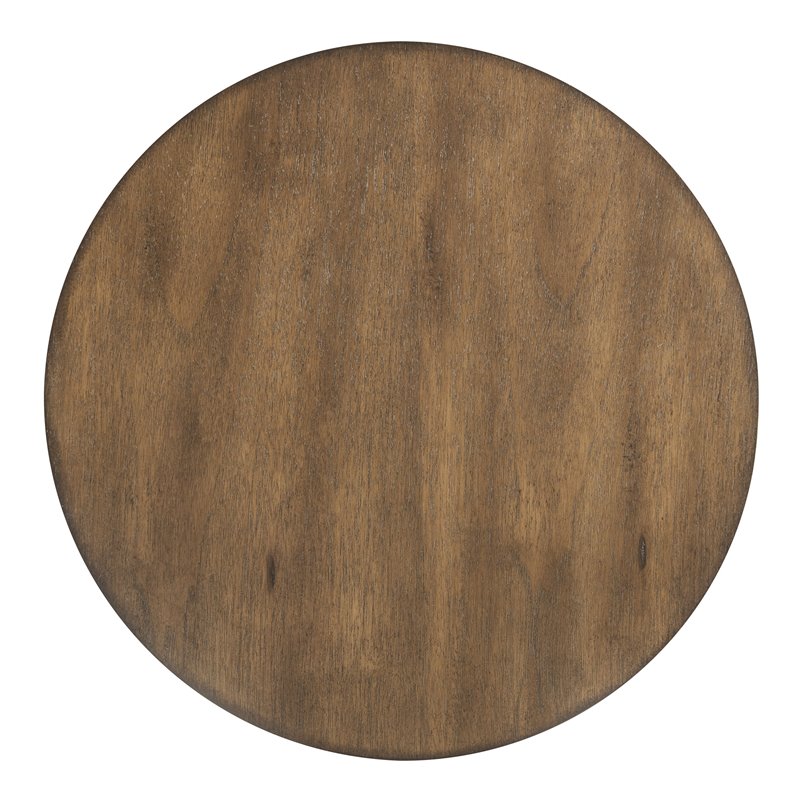 Bowery Hill Counter Height Set with Wood Top in Walnut and Black