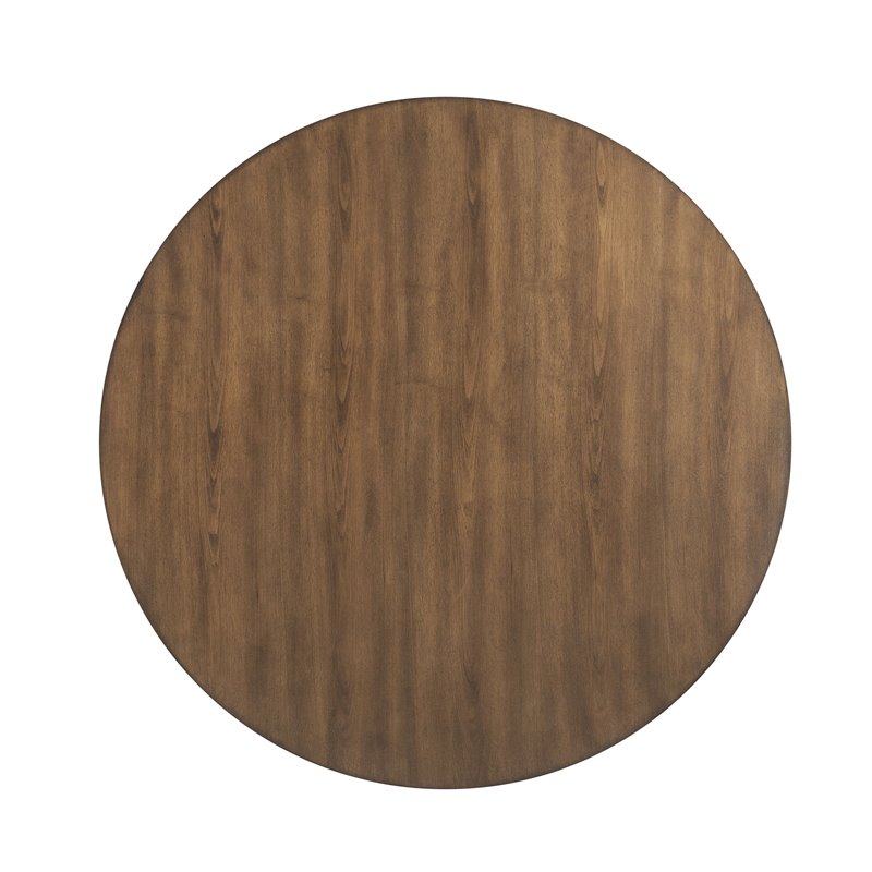 Bowery Hill Counter Height Set with Wood Top in Walnut and Black