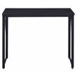 Bowery Hill Wooden Rectangle Writing Desk with Black Metal Base