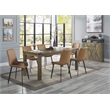 Bowery Hill Wooden Rectangular Dining Table with Rustic Finish 71