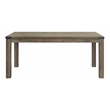 Bowery Hill Wooden Rectangular Dining Table with Rustic Finish 71