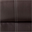 Bowery Hill Faux Leather Motion Reclining Loveseat in Brown with Rocker