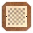 Bowery Hill 2-Drawer Wooden Game Table in Walnut with Reversible Game Tray