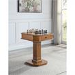 Bowery Hill 2-Drawer Wooden Game Table in Walnut with Reversible Game Tray