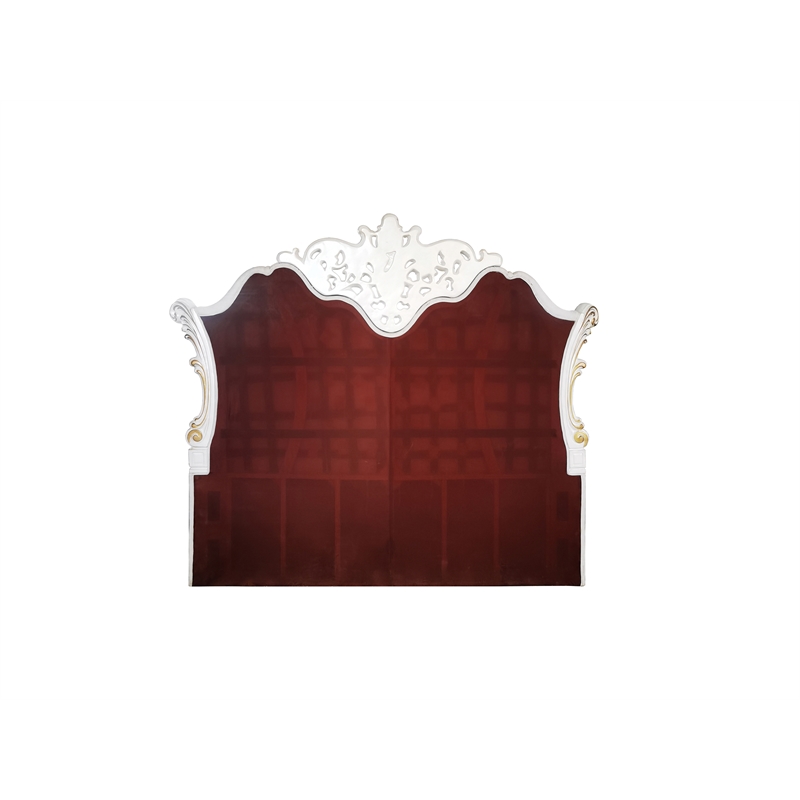 Bowery Hill California King Poster Bed in Two Tone Ivory Fabric