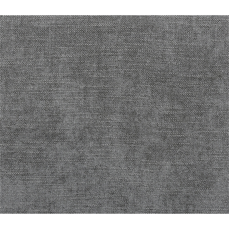Bowery Hill Backless Ottoman with Engineered Wood and Linen Fabric in Gray