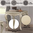 Bowery Hill Pine Rectangular End Table in Champagne Gold Finish