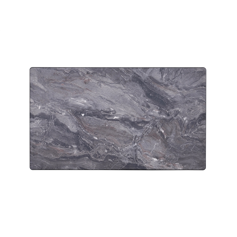 Bowery Hill Coffee Table with Engineered Stone Top and Walnut Frame