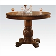 Bowery Hill Counter Height Table with Round Pedestal Base in Cherry