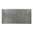Bowery Hill Rectangular Aluminum Top Dining Table in Gunmetal Finish