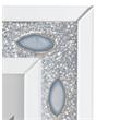 Bowery Hill Square Wall Clock with Beveled Mirror and Faux Agate Inlay