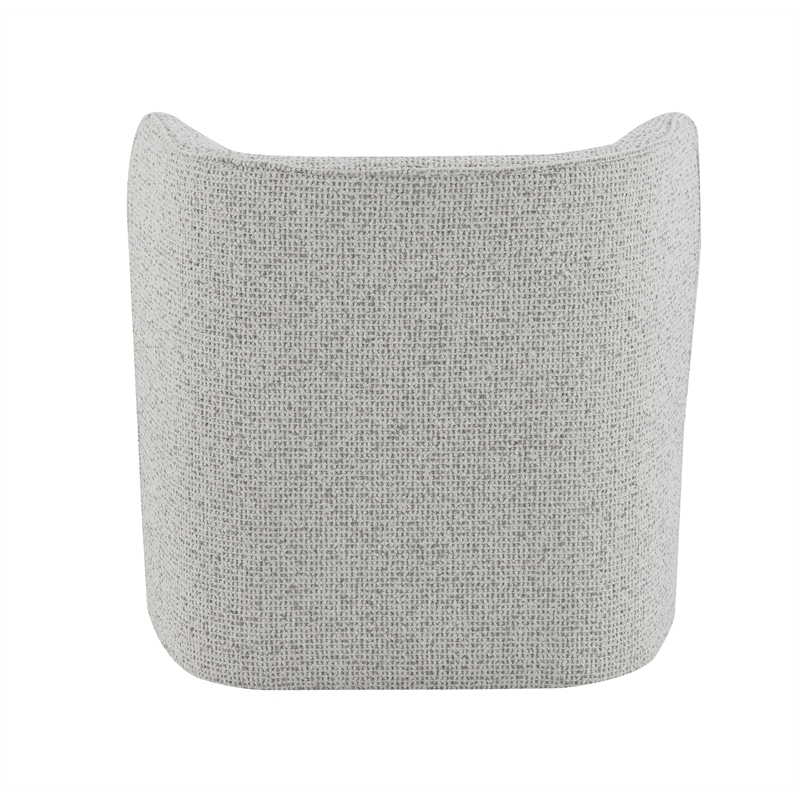 Bowery Hill Accent Chair in Gray Tweed with Wooden Inner Frame