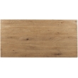 Bowery Hill Rectangle Cocktail Table with Fixed Shelf in Light Brown Wood