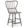 Bowery Hill Spindle Back Counter Stool in Speckled Gray Finish