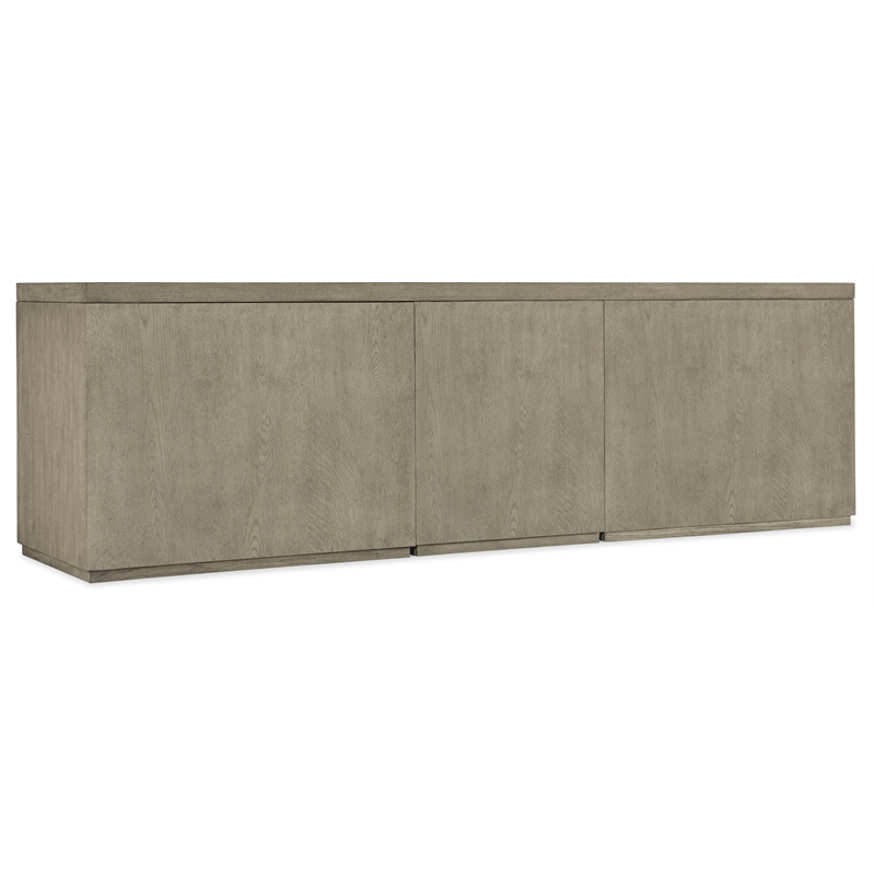 Bowery Hill 96in Home Office Credenza with Two Open Cabinets
