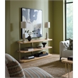 Bowery Hill Console Table with Fixed Shelf in Natural Wood Finish