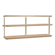 Bowery Hill Console Table with Fixed Shelf in Natural Wood Finish