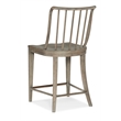 Bowery Hill Spindle Back Counter Chair in Gray Washed Oak Finish