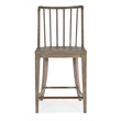 Bowery Hill Spindle Back Counter Chair in Gray Washed Oak Finish