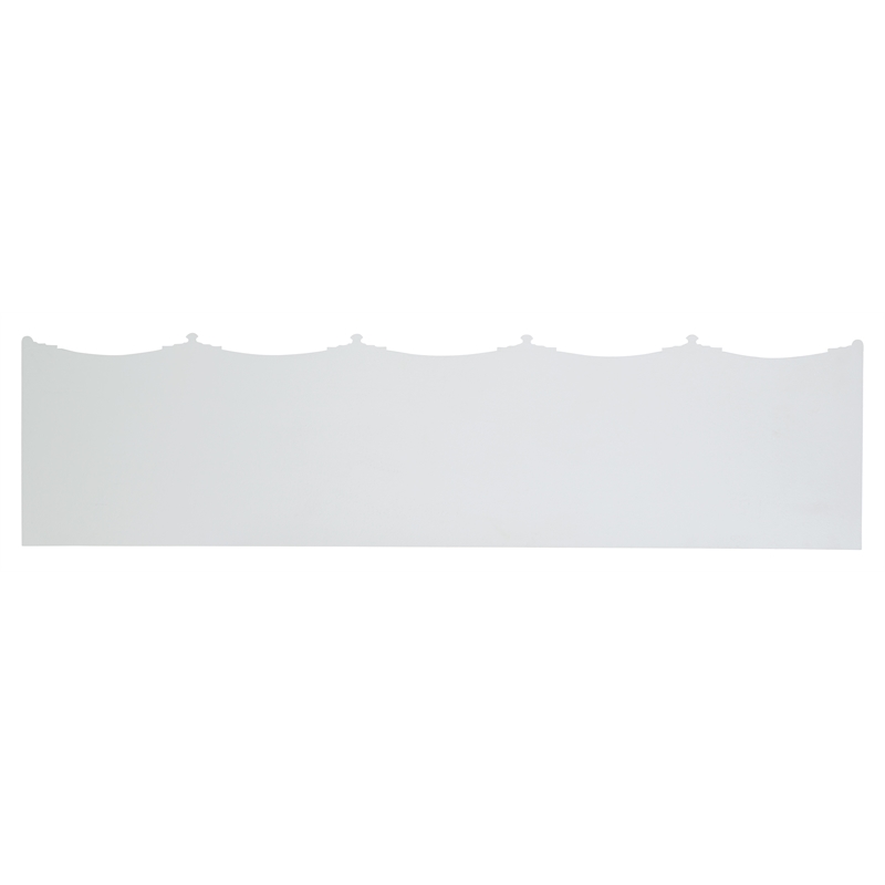 Bowery Hill Four-Door Entertainment Console in White Wood Finish