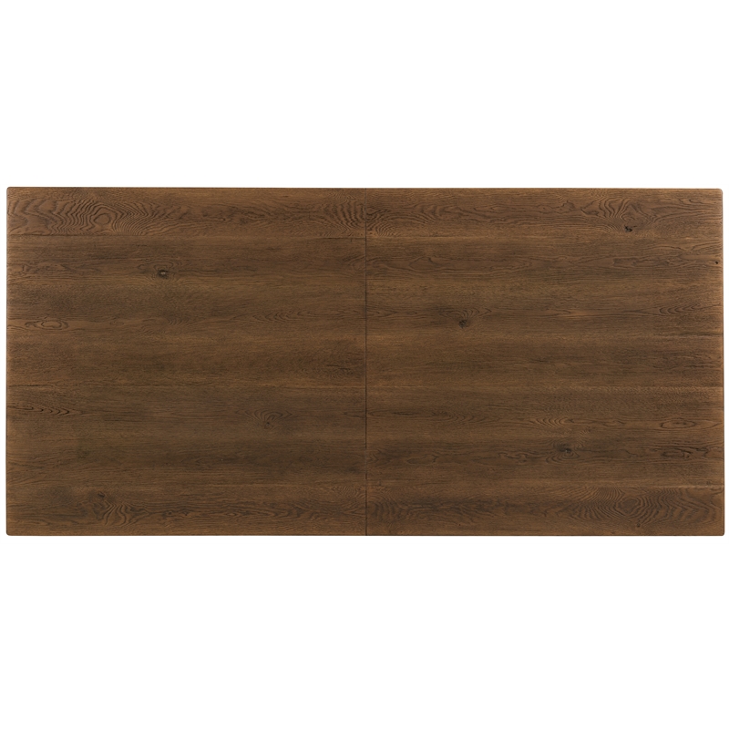 Bowery Hill Rectangle Dining Table with Two 20in Leaves in Brown