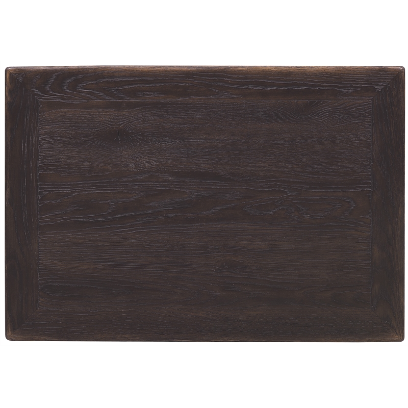 Bowery Hill 1-Drawer Nightstand with Pull-Out Shelf in Black Wood