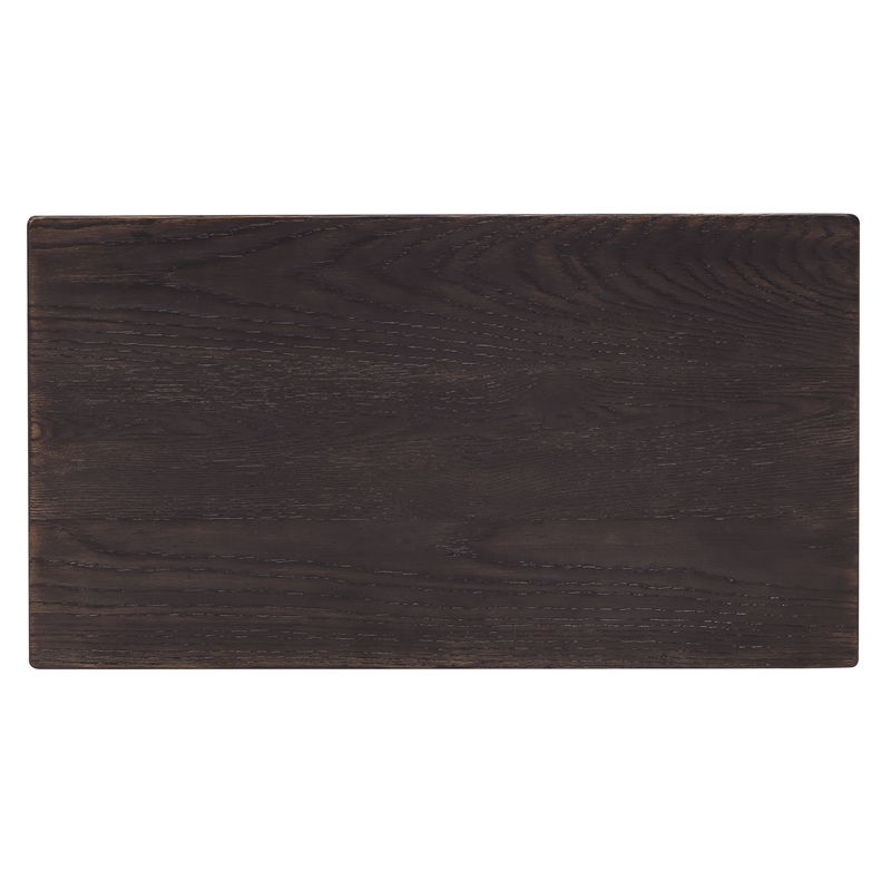Bowery Hill 3-Drawer Nightstand with USB Charging in Black Wood