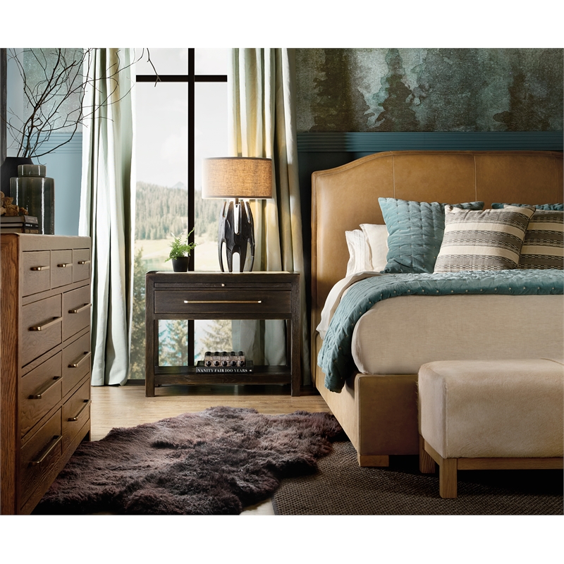 Bowery Hill 9-Drawer Dresser with Jewelry Tray in Light Brown