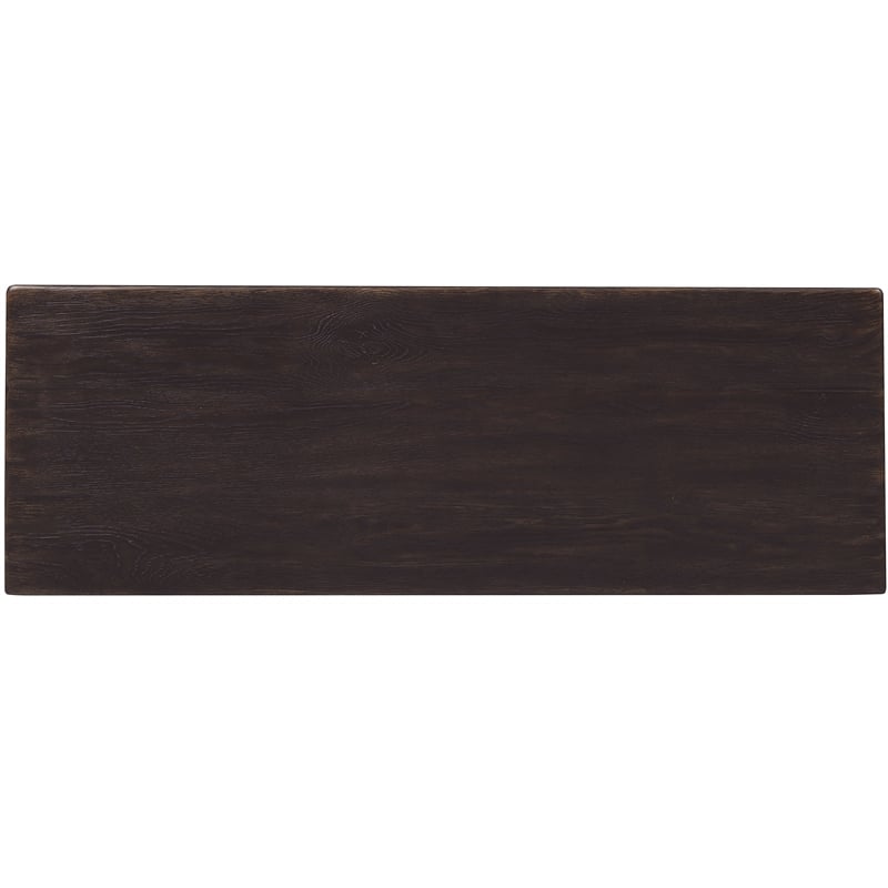 Bowery Hill 2-Door Hall Chest with Diamond Doors in Black Wood
