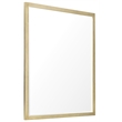 Bowery Hill Rectangular Mirror with Hair-on-Hide Border in Gold