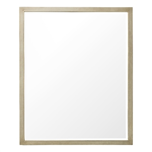 Bowery Hill Rectangular Mirror with Hair-on-Hide Border in Gold