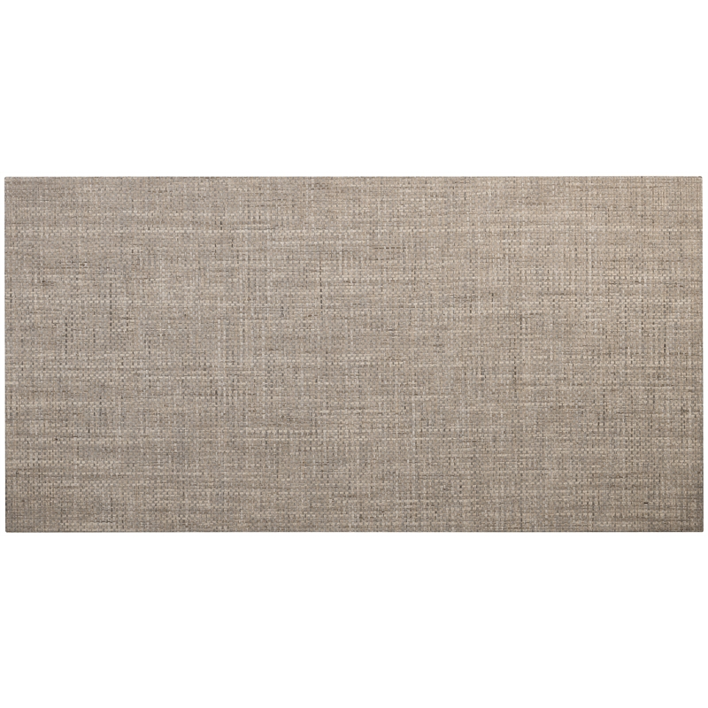 Bowery Hill Raffia Hall Chest with Pinwheel Doors in Gray Resin