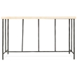Bowery Hill Writing Desk with Gray Stone Top and Textured Base
