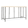 Bowery Hill Writing Desk with Gray Stone Top and Textured Base