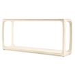 Bowery Hill Console Table with Open Storage in Cream Wood Finish