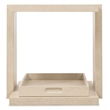 Bowery Hill End Table with Open Storage in Natural Wood Finish